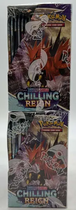 Lot of (2) Pokemon TCG Sword & Shield Chilling Reign Booster Boxes SEALED - Image 3