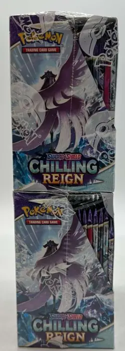 Lot of (2) Pokemon TCG Sword & Shield Chilling Reign Booster Boxes SEALED - Image 4