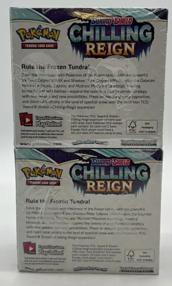Lot of (2) Pokemon TCG Sword & Shield Chilling Reign Booster Box SEALED/NEW - Image 2