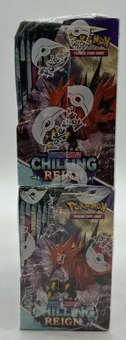 Lot of (2) Pokemon TCG Sword & Shield Chilling Reign Booster Box SEALED/NEW - Image 3