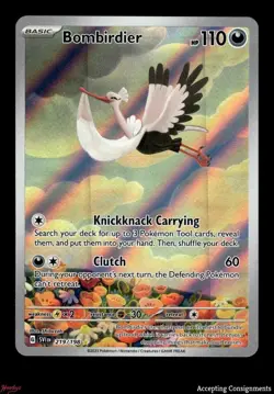 2023 Pokemon TCG Scarlet & Violet #219 Bombirdier IR - Image 1