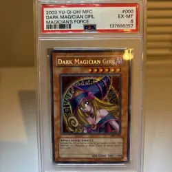 2003 YU-GI-OH! DARK MAGICIAN GIRL MFC-MAGICIAN'S FORCE #000 UNLIMTED PSA 6 EX-MT - Image 1