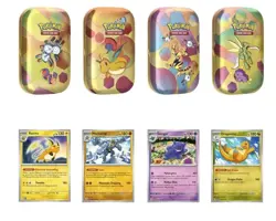 Pokemon 4 Mini Tins + 4 Promo Cards Bundle - 151 SAMS CLUB EXCLUSIVE CONFIRMED - Image 1