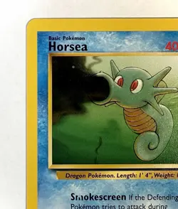 Horsea (Missing Ink ERROR) - 49/62 - WOTC Fossil Set Pokemon Card - NM - Image 4