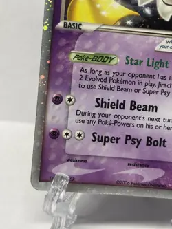 Jirachi ex 94/100 Holo Ultra Rare 2006 Pokemon Card MP-HP Creased - Image 5