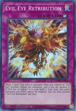 MP20-EN244 Evil Eye Retribution 1st Edition Super Rare Near Mint YuGiOh TCG - Image 1
