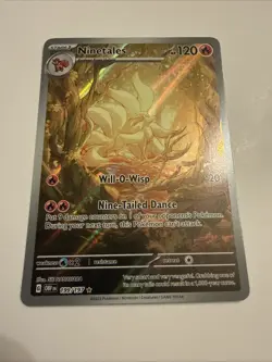 Pokemon Ninetales Holo TCG Card 199/197 Sv03: Obsidian Flames SUPER CLEAN COPY - Image 1