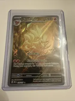 Pokemon Ninetales Holo TCG Card 199/197 Sv03: Obsidian Flames SUPER CLEAN COPY - Image 2