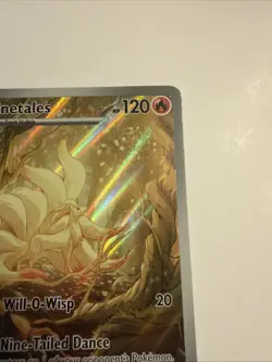 Pokemon Ninetales Holo TCG Card 199/197 Sv03: Obsidian Flames SUPER CLEAN COPY - Image 3