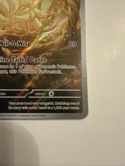 Pokemon Ninetales Holo TCG Card 199/197 Sv03: Obsidian Flames SUPER CLEAN COPY - Image 4