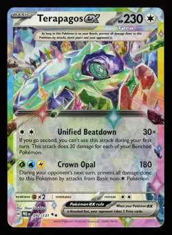 Terapagos ex 092/131 Holo Prismatic Evolutions Pokemon Card - Image 1