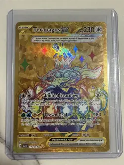 Pokemon TCG Terapagos EX Holo Card 173/142 Pokemon - Image 1