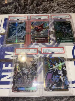 Digimon card Game TCG PSA 8 9 Shoutmon UlForceVeedramon Okuwamon 5 - Image 1