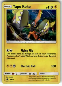 Tapu Koko - SM31 SM Promos LP Pokemon Card TCG - Image 1