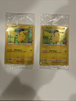 (2) Pikachu 028/078 Pokemon GO Holo SEALED PROMO Cards - Image 1