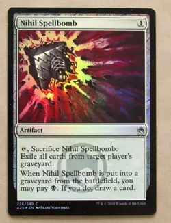 MTG NIHIL SPELLBOMB Foil (X1) MASTERS 25 NM NEVER PLAYED Magic Card - Image 1