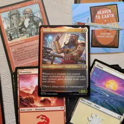 Deck of Magic Commander Cards =***Reyav Shiny DWARVES Dwarf Fun*** Red and White - Image 1