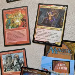 Deck of Magic Commander Cards =***Reyav Shiny DWARVES Dwarf Fun*** Red and White - Image 5