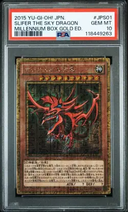 Yu-Gi-Oh! Yugioh Japanese PSA10 Slifer the Sky Dragon MB01-JPS01 Millennium - Image 2