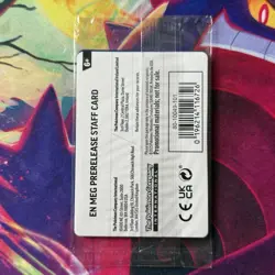 Pokemon TCG Mega Evolution STAFF STAMPED Promo Pack (4 Cards) ENGLISH SEALED - Image 2