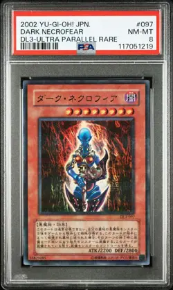 Yu-Gi-Oh! Yugioh Japanese PSA8 Dark Necrofear DL3-097 Ultra Parallel - Image 2