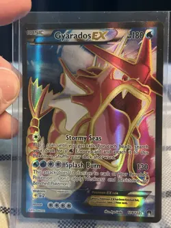 Pokemon Gyarados EX Full Art Ultra Rare Holo Dragon 180 HP Splash Burn 114/122 - Image 1