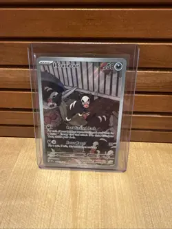 Pokemon TCG Houndour Sv03: Obsidian Flames Holo Illustration Rare Card 204/197 - Image 1