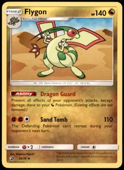 Pokemon - Flygon #39/70 - Dragon Majesty Uncommon - Image 1