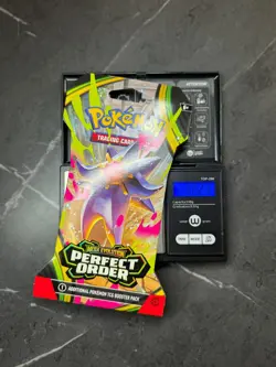 (VERY HEAVY)🔥 32.27g Pokemon Perfect Order Sleeved Booster Pack Factory Sealed✅ - Image 1