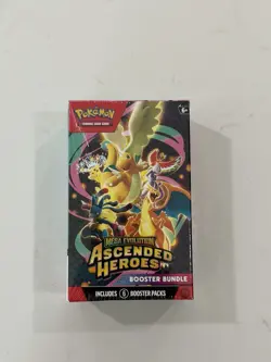 Pokemon TCG: Mega Evolution-Ascended Heroes Booster Bundle (6 Packs) IN-HAND - Image 1