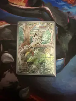 Pokemon TCG Phantasmal Flames Meowth 106/094 Illustration Rare Just Opened - Image 1