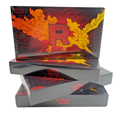 Lot of (4) Pokemon TCG Team Rocket's Moltres ex Ultra Premium Collection Boxes - Image 1