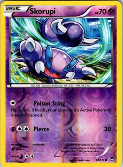 Skorupi 38/111 XY - Furious Fists Pokemon TCG LP - Image 1