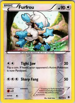 Furfrou 90/119 XY - Phantom Forces Pokemon TCG LP - Image 1
