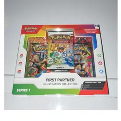 Pokemon First Partner Illustration Collection Series 1 Box Promo Booster - Image 1