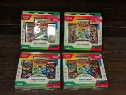 Pokemon TCG First Partner Illustration Collection Series 1 Box. Lot of FOUR - Image 1