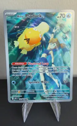 Pokemon Misty's Psyduck 193/182 Sv10: Destined Rivals Full Art Holo Rare - Image 1