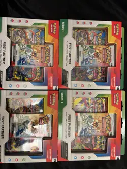 Pokemon TCG: First Partner Illustration Collection Series 1 (Lot of 4) - Image 1