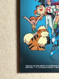 Pokemon Topps Movie Animation Edition Blue Logo Checklist - Image 5