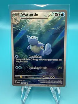 Pokemon Wartortle Illustration Rare Holo Scarlet & Violet 151 171/165 - Image 1