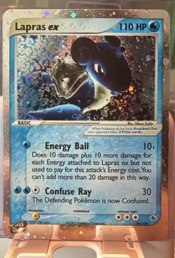 2003 Pokemon Lapras EX #99/109 Ruby and Sapphire Vintage Ultra Rare Holo LP/NM - Image 1