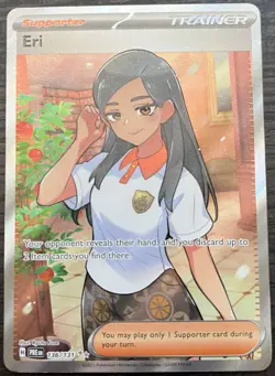 Eri 136/131 Pokemon TCG Scarlet & Violet Prismatic Evolutions Full Art MINT NM - Image 1