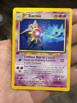 Pokemon Starmie Neo Revelation Rare 1st Edition 25/64 70HP English - Image 1