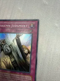 YUGIOH SOLEMN JUDGMENT SUPER RARE DB2-EN073 - Image 4