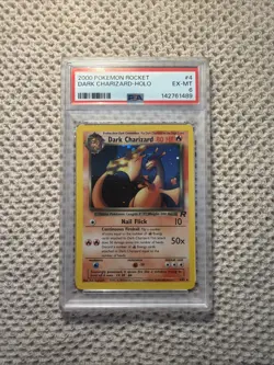 Pokemon Dark Charizard 4/82 Team Rocket Holo PSA 6 - Image 1