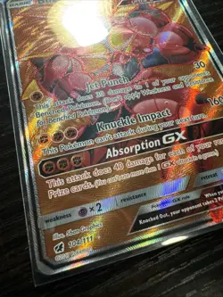 Pokemon TCG Buzzwole GX Holo Full Art Crimson Invasion 104/111 NM Ultra Rare - Image 2