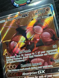 Pokemon TCG Buzzwole GX Holo Full Art Crimson Invasion 104/111 NM Ultra Rare - Image 3