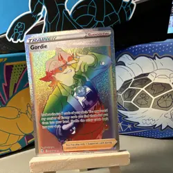Pokemon TCG Gordie Trainer Supporter Secret Rare 223/203 SWSH07 Full Art Holo - Image 1