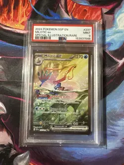2024 Pokemon MILOTIC EX #237/191 Surging Sparks Special Illustration Rare PSA 9 - Image 1