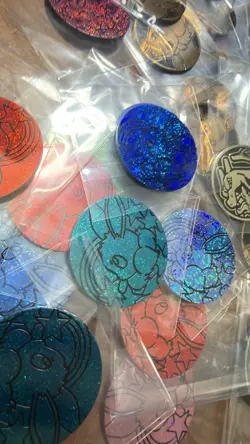 Pokemon TCG Coin Lot 106 Eevee Charizard Holo/Glitter Bulk 💎 - Image 3